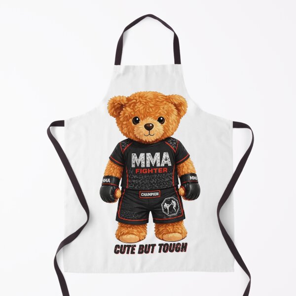 Item preview, MMA Fighter Teddy Bear Champion - Mixed Martial Arts Combat Sports Art designed and sold by CuteBear87.