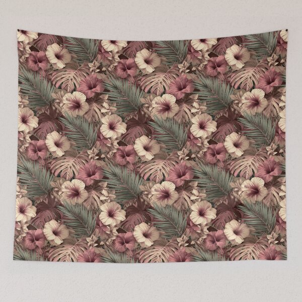 Item preview, Trendy Tropical Flower Print  - Botanical Garden Pattern  - Gifts For Sister designed and sold by RoyalStarsPatts.