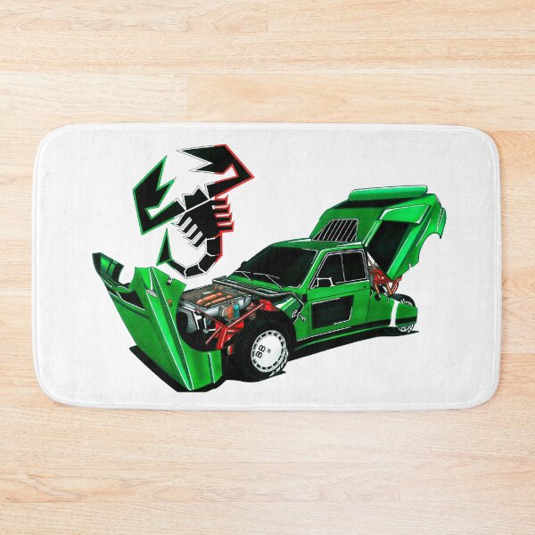 Item preview, Exclusive drawing legendary italian sport car 4WD green Group B rally car Delta S4 SE038 designed and sold by Cars23.