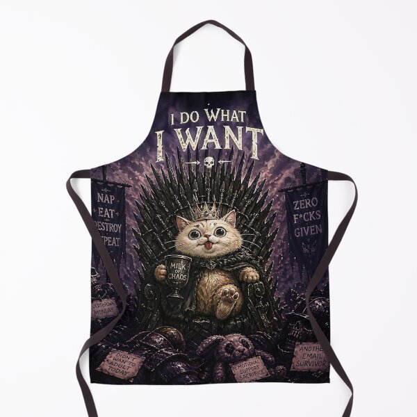 Item preview, Dark Fantasy Cat King – I Do What I Want – Funny Gothic Meme Art designed and sold by thor81pl.