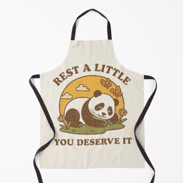Item preview, Rest A Little You Deserve It Panda Cute Motivational Vintage Design designed and sold by Negisandeep studio.