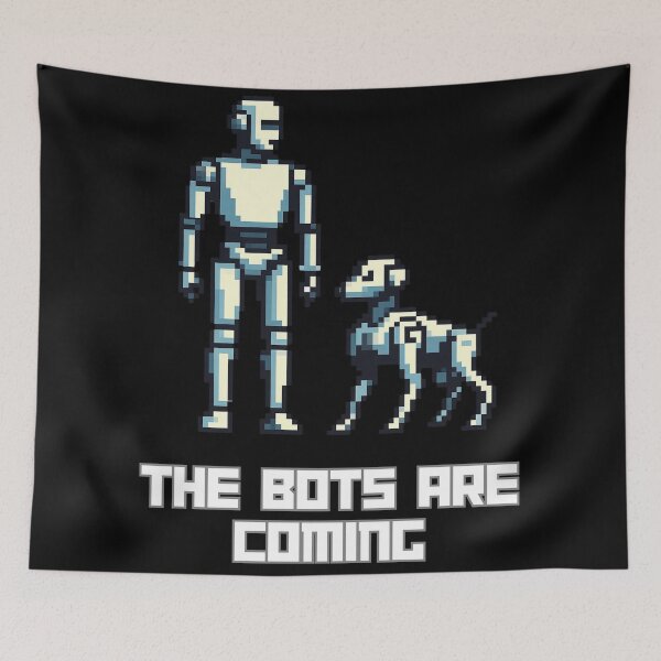 Item preview, Humanoid Robot The Bots Are Coming AI Sci Fi Futuristic Android AI Tech Graphic Tee designed and sold by TEEJAMBOREE.