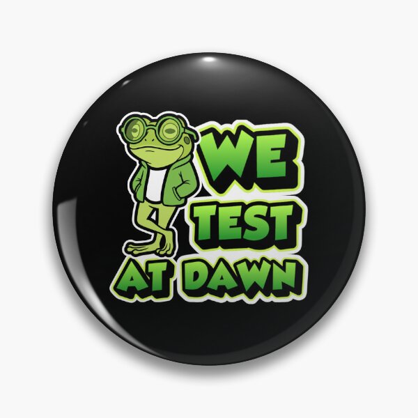 Item preview, We Test At Dawn Funny Frog Test Day | Cool Frog Glasses Funny School Design designed and sold by PROPera-design.