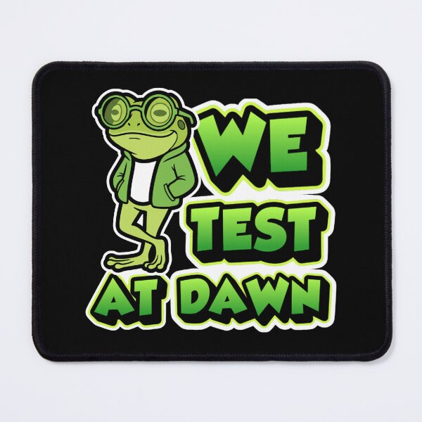 Item preview, We Test At Dawn Funny Frog Test Day | Cool Frog Glasses Funny School Design designed and sold by PROPera-design.