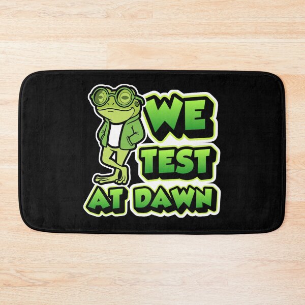 Item preview, We Test At Dawn Funny Frog Test Day | Cool Frog Glasses Funny School Design designed and sold by PROPera-design.