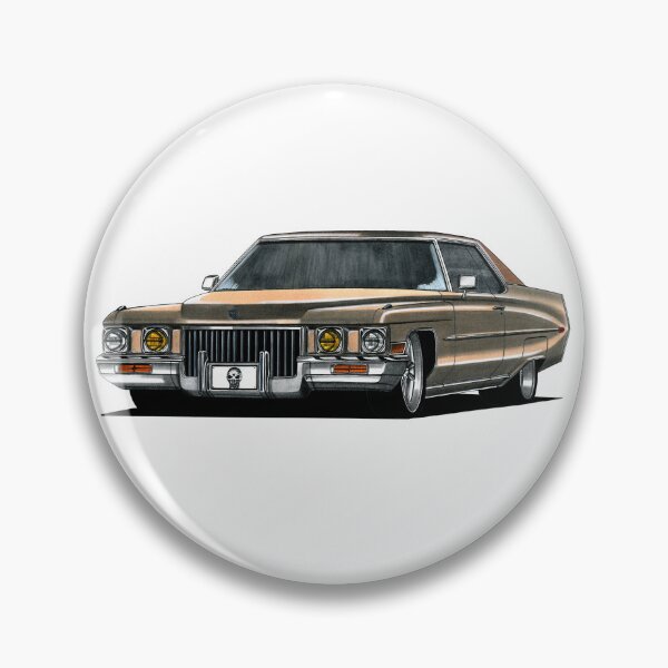 Item preview, Exclusive drawing legendary luxury premium american retro car 1973 Coupe Deville with V8 engine designed and sold by Cars23.