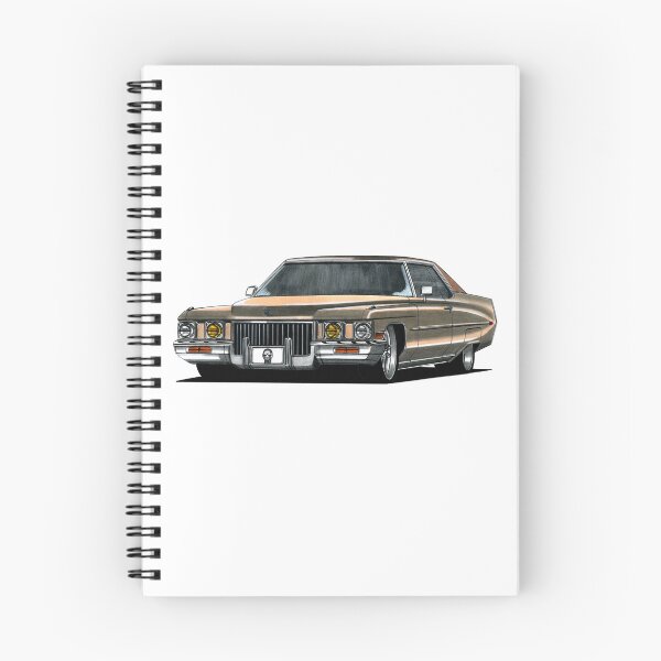 Item preview, Exclusive drawing legendary luxury premium american retro car 1973 Coupe Deville with V8 engine designed and sold by Cars23.