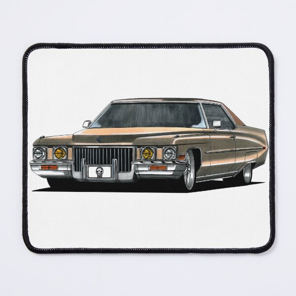 Item preview, Exclusive drawing legendary luxury premium american retro car 1973 Coupe Deville with V8 engine designed and sold by Cars23.