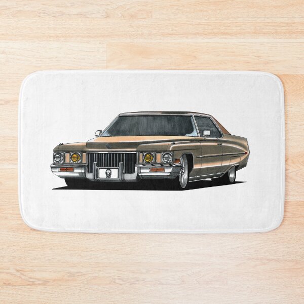 Item preview, Exclusive drawing legendary luxury premium american retro car 1973 Coupe Deville with V8 engine designed and sold by Cars23.