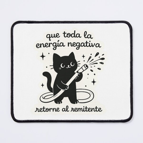 Item preview, Black cat cleansing bad vibes designed and sold by Opps-diseño.