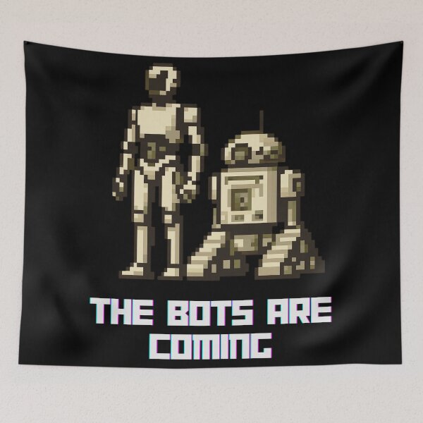 Item preview, Humanoid Robot The Bots Are Coming AI Sci Fi Futuristic Android AI Tech Graphic Tee designed and sold by TEEJAMBOREE.