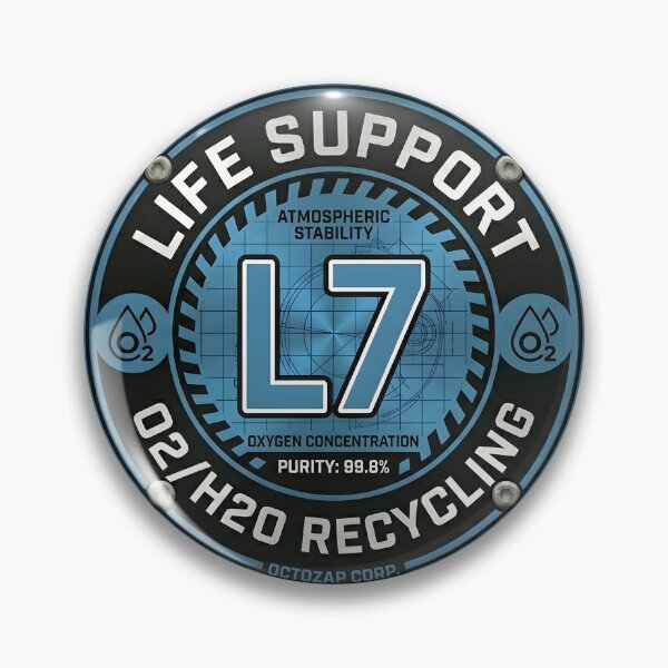 Item preview, Octozap Life Support Level L7 System Decal designed and sold by octozap.