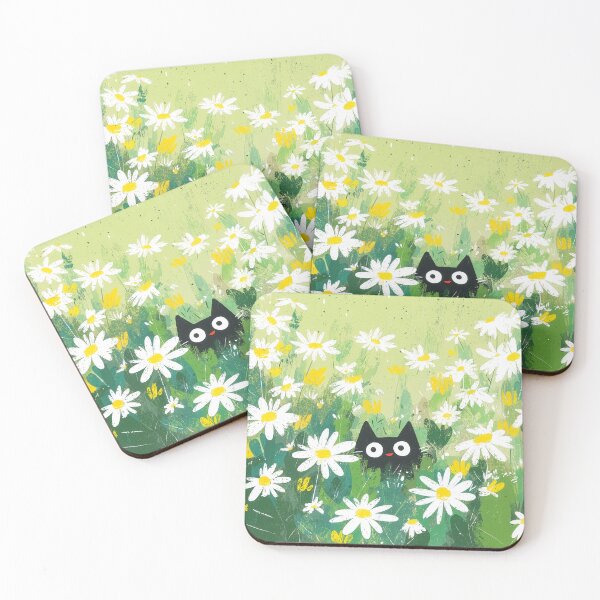 Item preview, Hidden Cat in Daisy Garden designed and sold by Dusk Atelier.