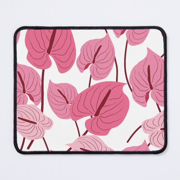 Item preview, Pink and red anthurium flower seamless pattern background image designed and sold by Aikesout.