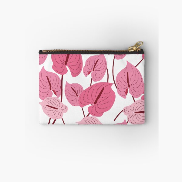 Item preview, Pink and red anthurium flower seamless pattern background image designed and sold by Aikesout.