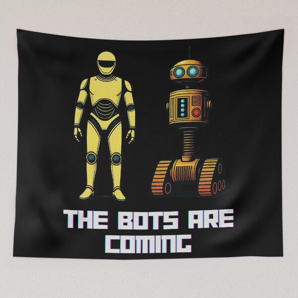 Item preview, Humanoid Robot The Bots Are Coming AI Sci Fi Futuristic Android AI Tech Graphic Tee designed and sold by TEEJAMBOREE.