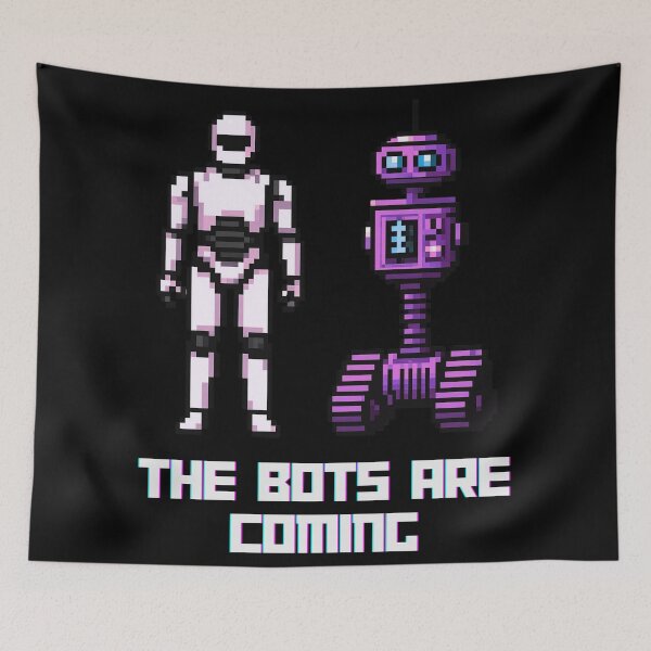 Item preview, Humanoid Robot The Bots Are Coming AI Sci Fi Futuristic Android AI Tech Graphic Tee designed and sold by TEEJAMBOREE.