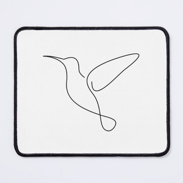 Item preview, Hummingbird Gift - Minimalist Black Line Bird Illustration for Nature Lovers designed and sold by Zamian86.