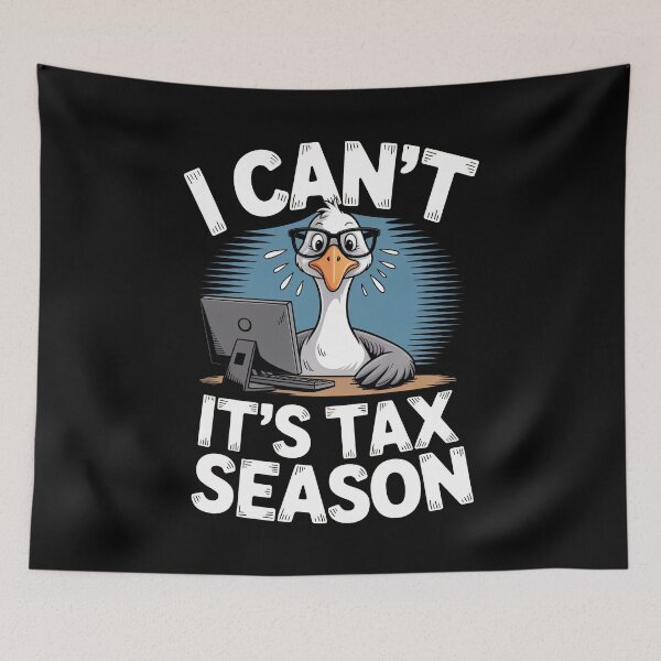 Item preview, I Can't It's Tax Season Stressed Accountant Tax Season Humor designed and sold by Say It With Ink.