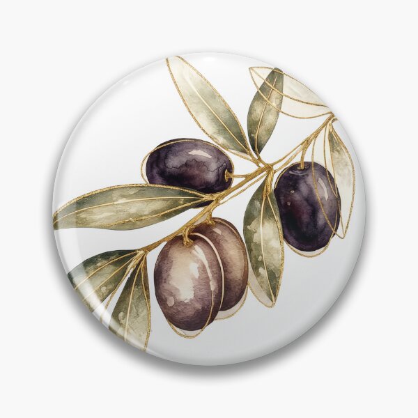 Item preview, Watercolor Olive Branch Botanical Illustration designed and sold by Rutvain.