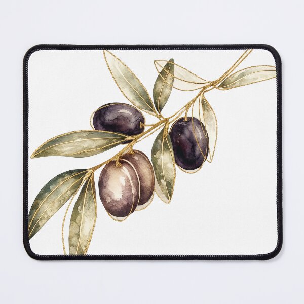 Item preview, Watercolor Olive Branch Botanical Illustration designed and sold by Rutvain.