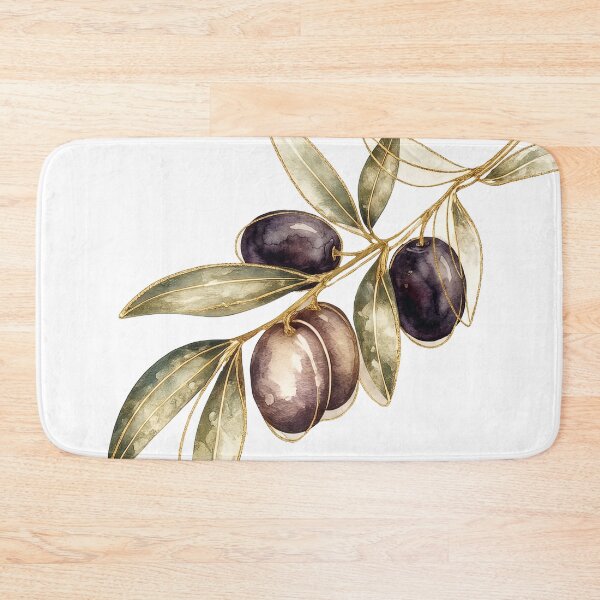Item preview, Watercolor Olive Branch Botanical Illustration designed and sold by Rutvain.