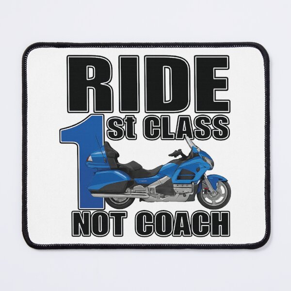 Item preview, Blue Goldwing GL1800 Inspired Touring Motorcycle T-Shirt – Premium Three-Wheel Cruiser Graphic for Long-Distance Riders designed and sold by ColorRebel.