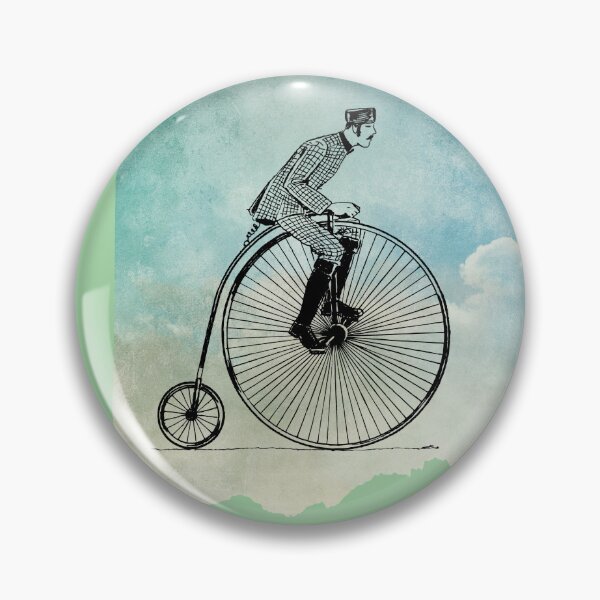 Item preview, Vintage Penny Farthing Cyclist Illustration designed and sold by area248.
