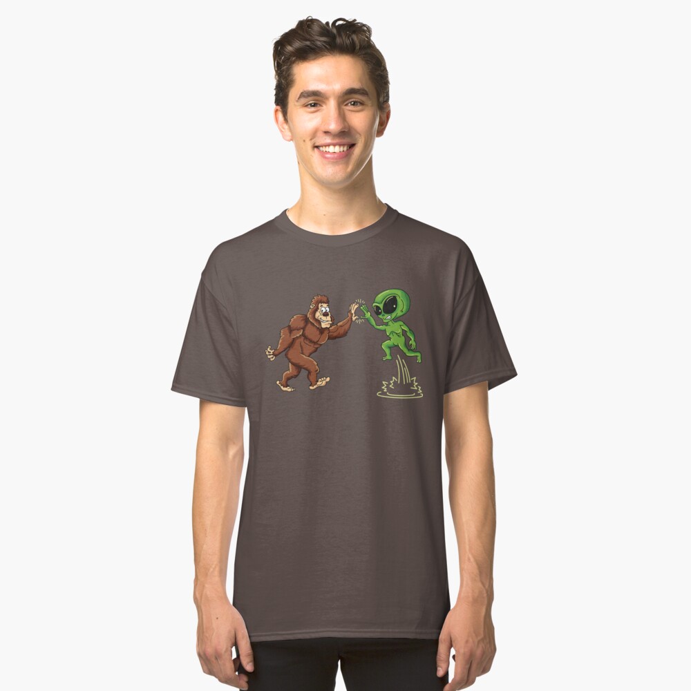 bigfoot alien shirt