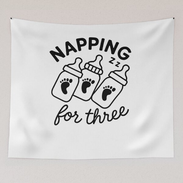 Item preview, Napping Three Baby Bottles designed and sold by SiarheiYur.