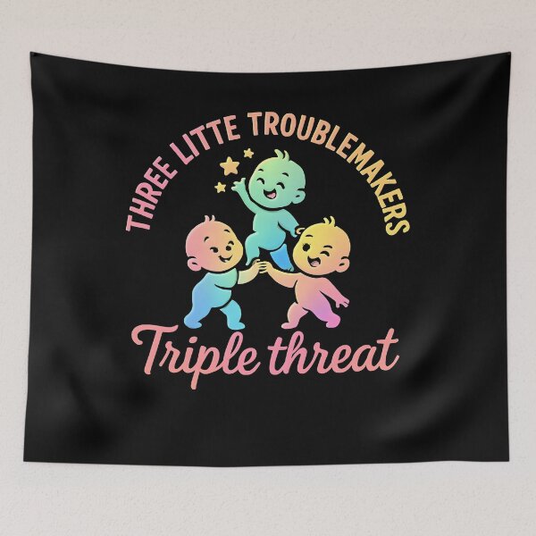 Item preview, Pastel Triple Threat Troublemakers designed and sold by SiarheiYur.