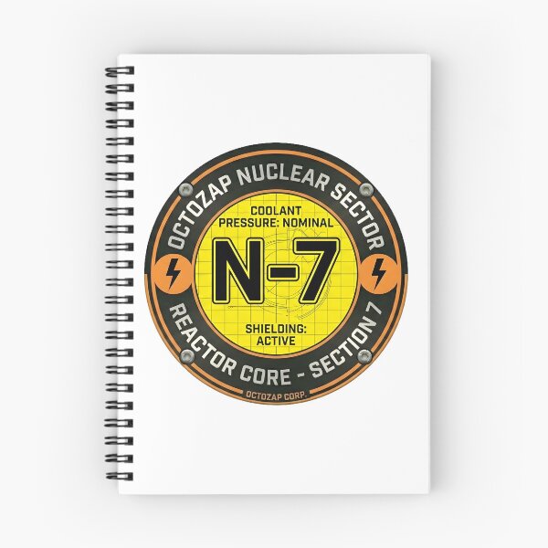 Item preview, Octozap Nuclear Power Core N-7 Industrial Decal designed and sold by octozap.