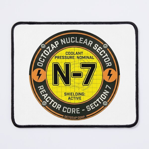 Item preview, Octozap Nuclear Power Core N-7 Industrial Decal designed and sold by octozap.