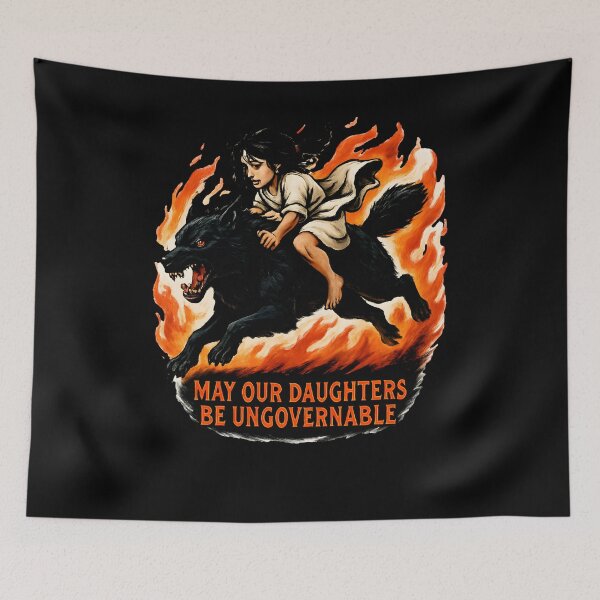Item preview, Ungovernable Daughter Fire Wolf designed and sold by SiarheiYur.