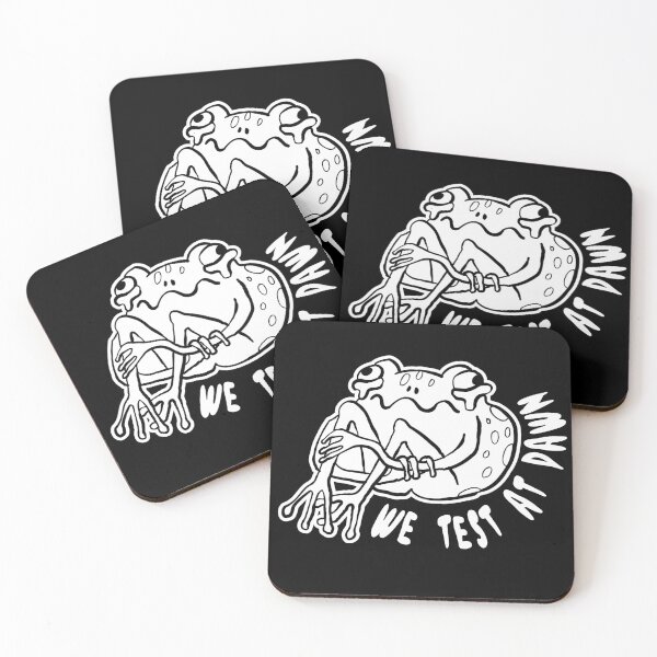 Item preview, We Test At Dawn Funny Frog Test Day | Minimal Line Frog Funny School Design designed and sold by PROPera-design.