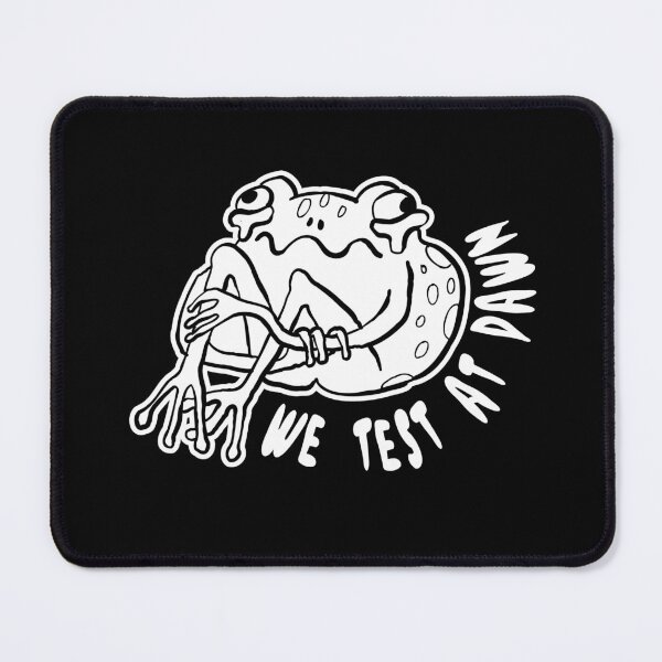 Item preview, We Test At Dawn Funny Frog Test Day | Minimal Line Frog Funny School Design designed and sold by PROPera-design.
