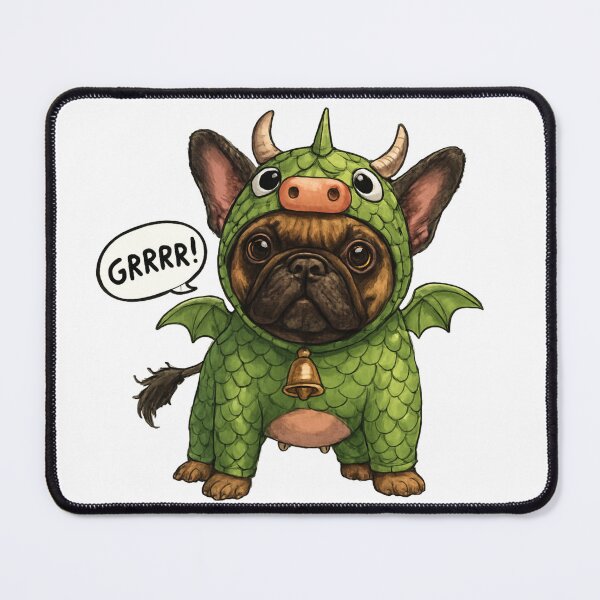 Item preview, French Bulldog Dragon Cute Fire-Breathing Frenchie designed and sold by shallia.