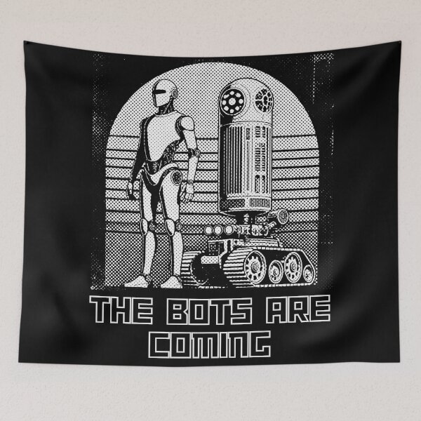 Item preview, Humanoid Robot The Bots Are Coming AI Sci Fi Futuristic Android AI Tech Graphic Tee designed and sold by TEEJAMBOREE.
