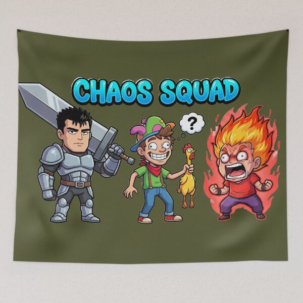 Item preview, Chaos Squad Funny Anime and Cartoon Crossover designed and sold by LYZ7VANI.