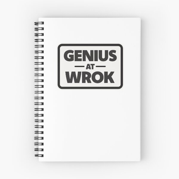 Item preview, Genius At Wrok | Funny Typo Design (Sticker Version) designed and sold by Guided by Voices.
