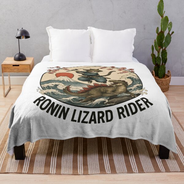 Item preview, Ronin Lizard Rider Samurai Cat designed and sold by SiarheiYur.