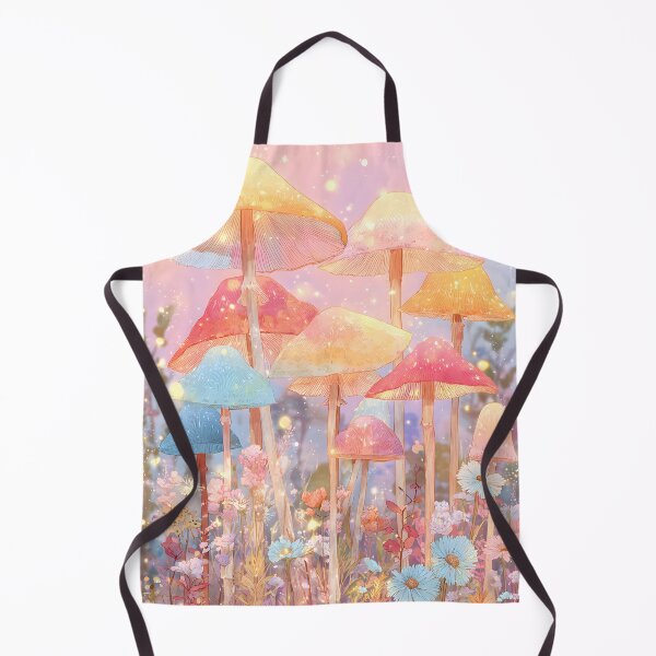 Item preview, Light Whimsical Pastel Mushrooms & Flowers designed and sold by MedicinalMushies.