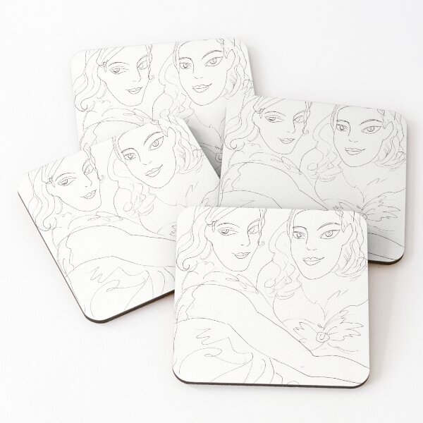 Item preview, Twin Souls Line Art   designed and sold by UnicornPalette.