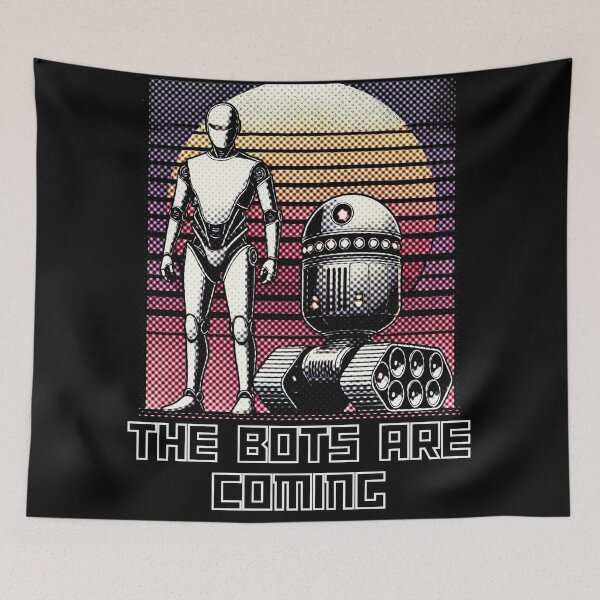 Item preview, Humanoid Robot The Bots Are Coming AI Sci Fi Futuristic Android AI Tech Graphic Tee designed and sold by TEEJAMBOREE.
