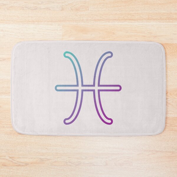 Item preview, Pisces Zodiac Sign Neon Gradient Symbol — Astrology Art Print designed and sold by Artsy Corner.
