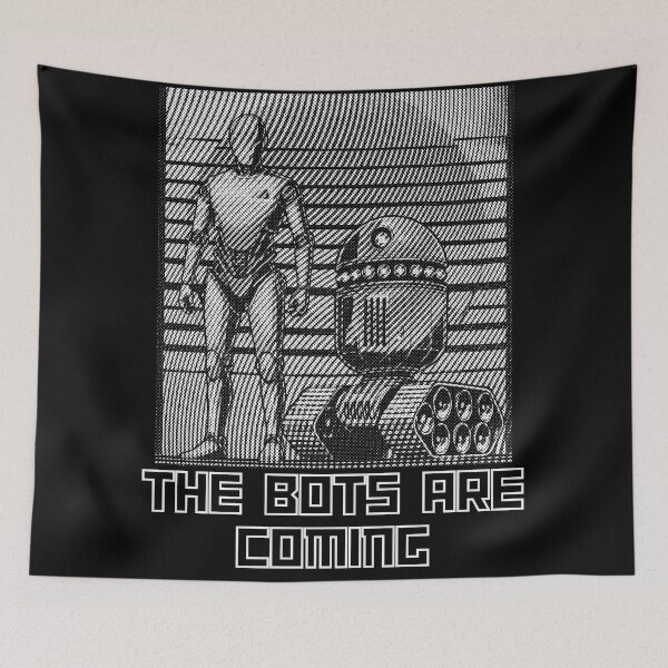 Item preview, Humanoid Robot The Bots Are Coming AI Sci Fi Futuristic Android AI Tech Graphic Tee designed and sold by TEEJAMBOREE.