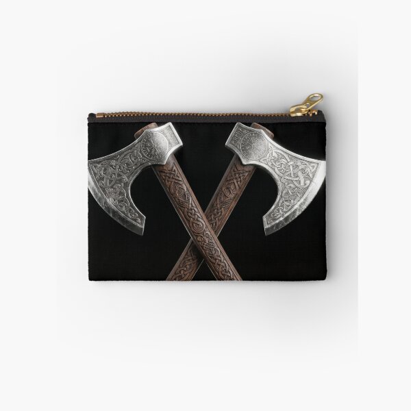 Item preview, Realistic 3D rendered crossed Viking axes featuring detailed  designed and sold by ValhallaFantasy.