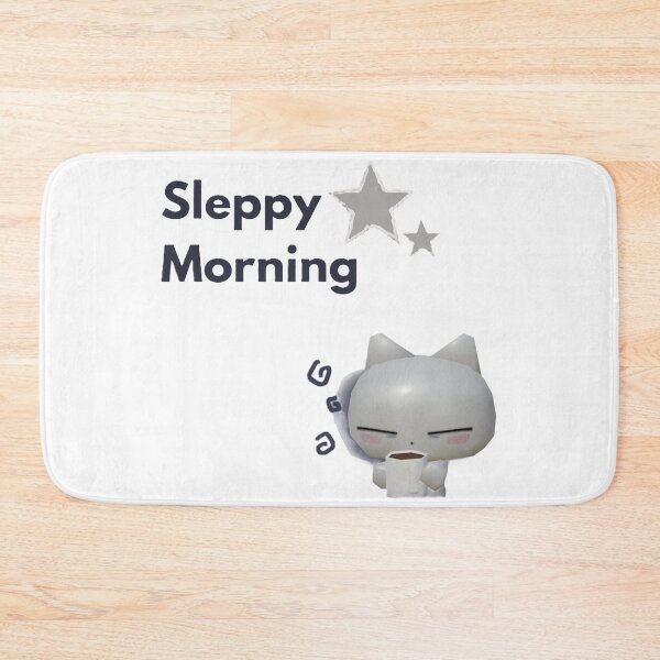Item preview, Sleepy morning drinking coffee designed and sold by Melnzt-designs.