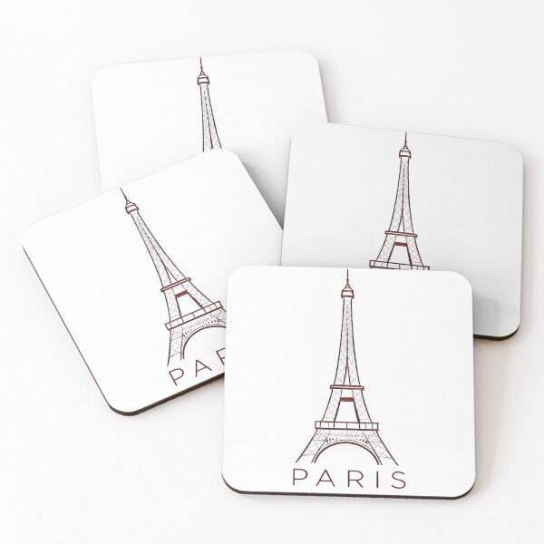 Item preview, Paris Eiffel Tower Minimalist Black Art designed and sold by Ekracreatives.