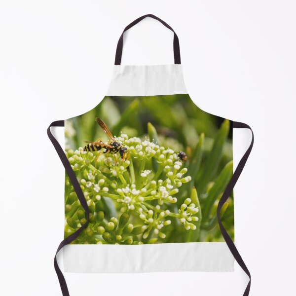 Item preview, Wasp Feeding on Green Flower Buds Macro Pollination Insect In Garden Close-Up designed and sold by Nmallia.